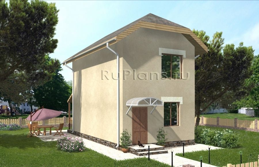 Проект каркасного дома №381 в Самаре