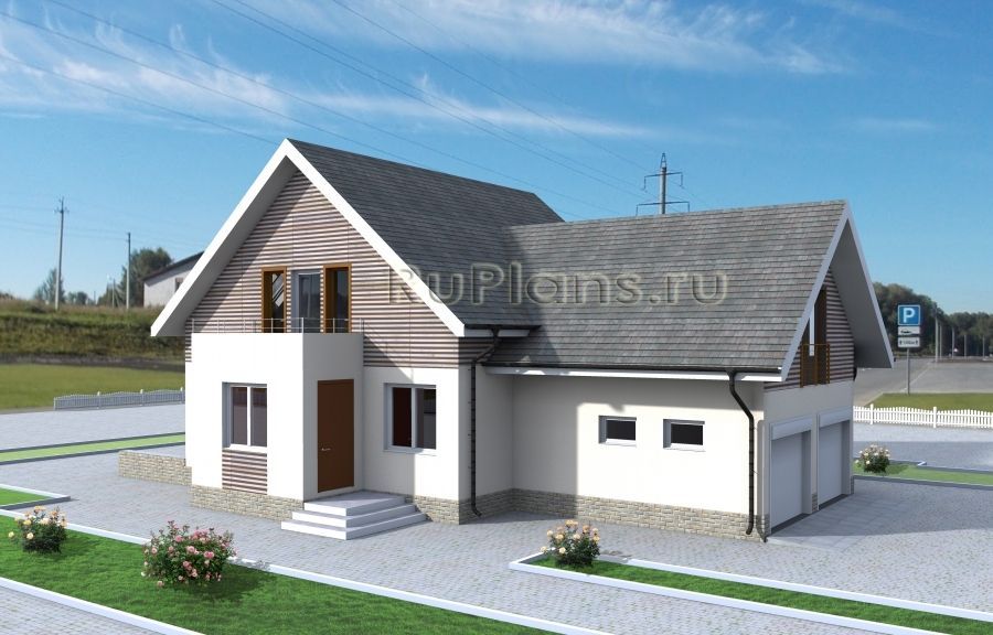 Проект каркасного дома №828 в Самаре