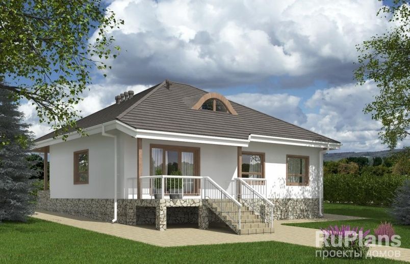 Проект кирпичного дома №564 на заказ