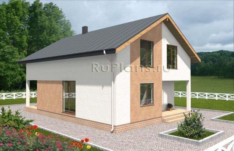 Проект каркасного дома №566 на заказ