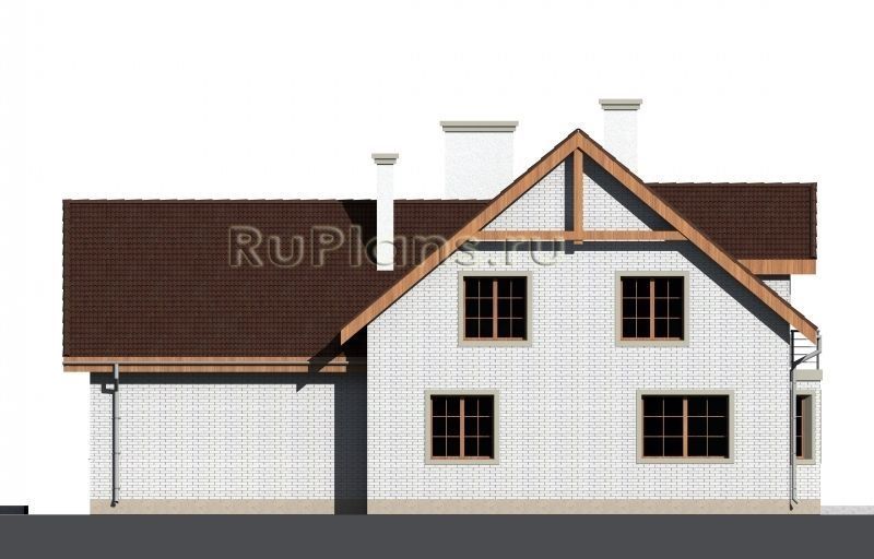 Проект кирпичного дома №324 на заказ