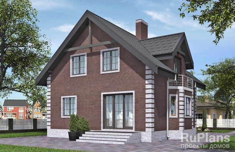 Проект кирпичного дома №863 на заказ