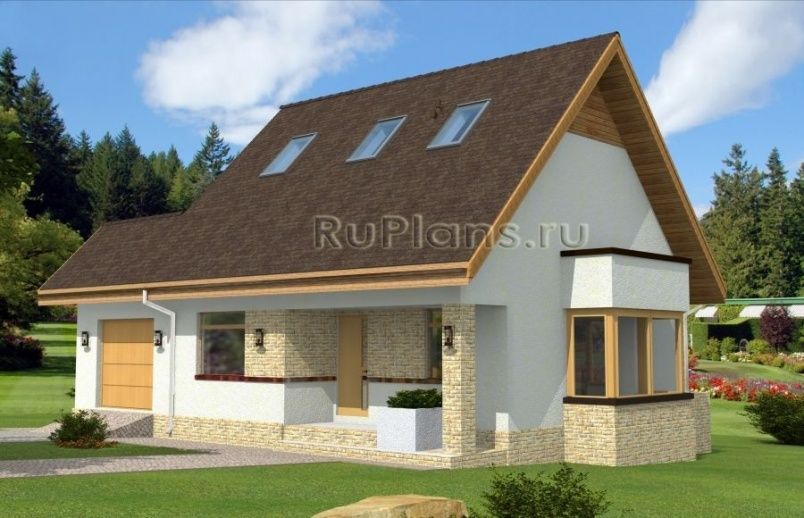 Проект блочного дома №831 на заказ