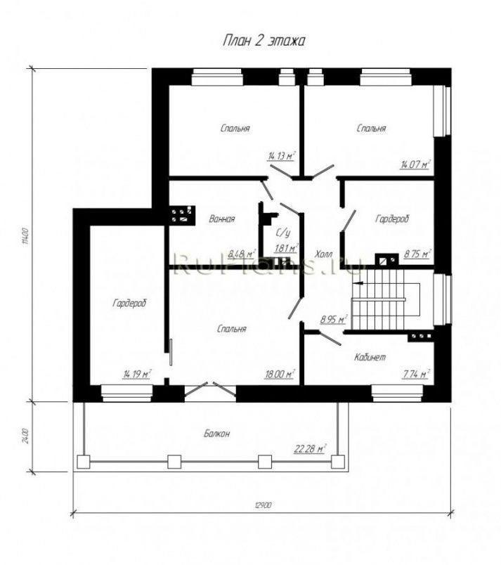 Проект кирпичного дома №496 на заказ