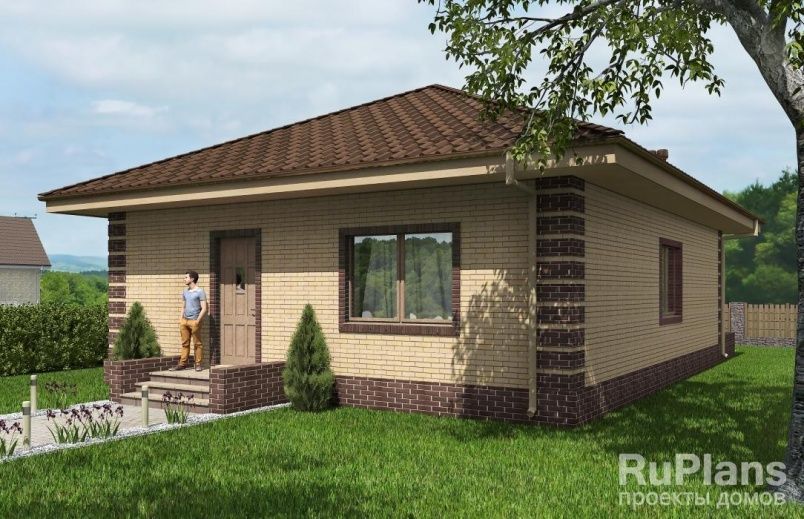 Проект блочного дома №389 на заказ