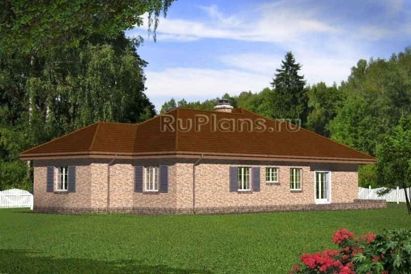 Проект кирпичного дома №780 на заказ