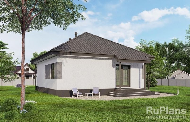 Проект блочного дома №932 на заказ