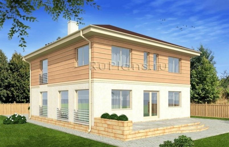 Проект кирпичного дома №496 на заказ