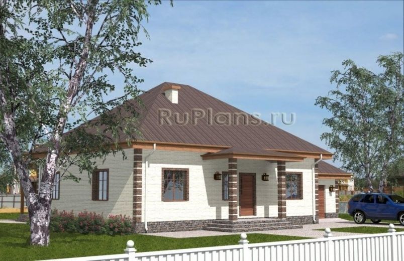 Проект кирпичного дома №383 на заказ