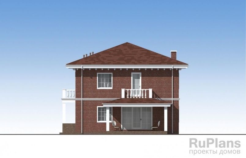 Проект кирпичного дома №519 на заказ