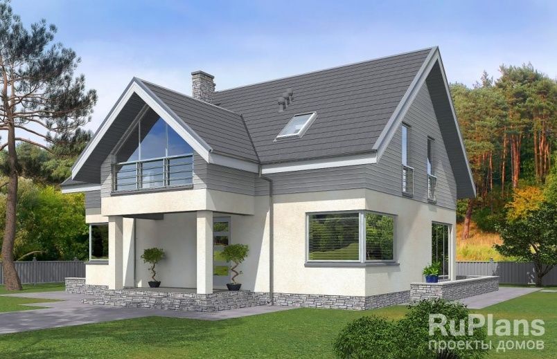 Проект кирпичного дома №596 на заказ