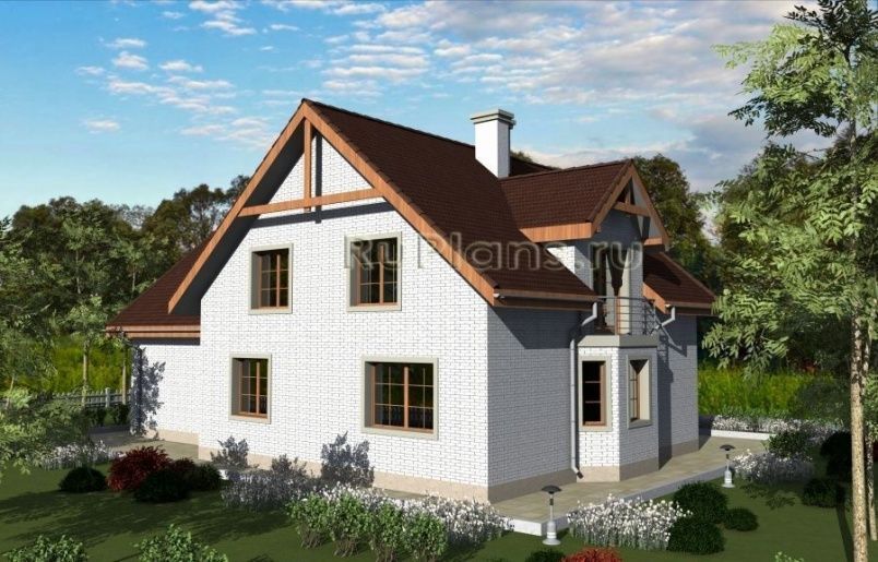 Проект кирпичного дома №324 на заказ