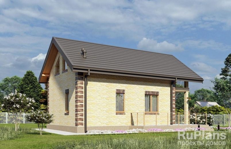 Проект кирпичного дома №498 на заказ