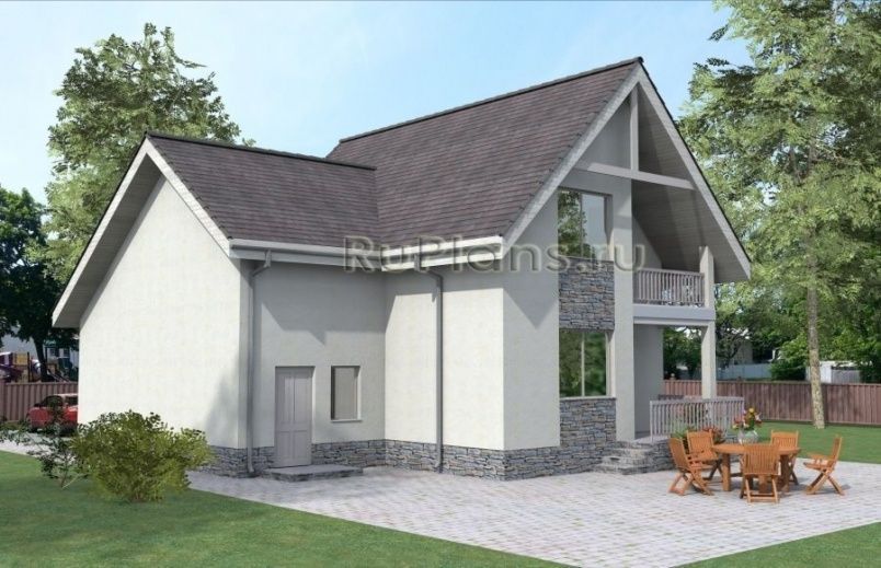 Проект каркасного дома №386 на заказ