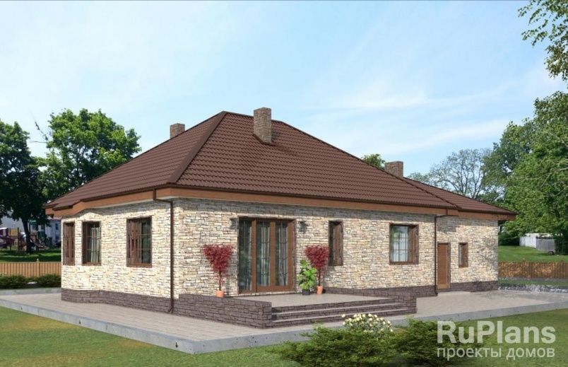 Проект блочного дома №394 на заказ