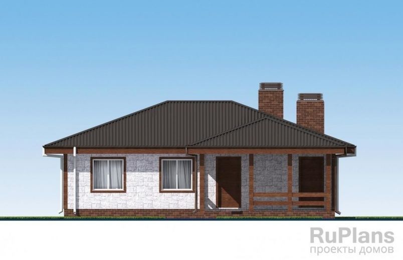 Проект блочного дома №566 на заказ