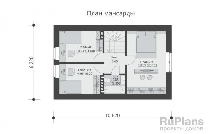Проект блочного дома №639 на заказ