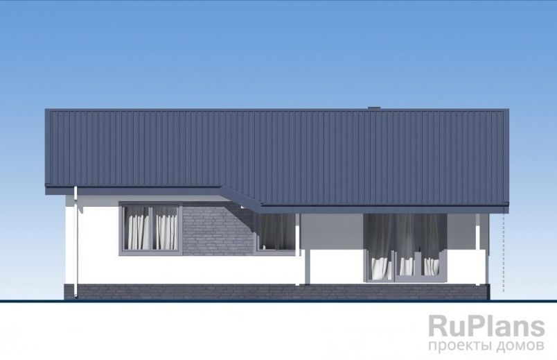 Проект блочного дома №586 на заказ