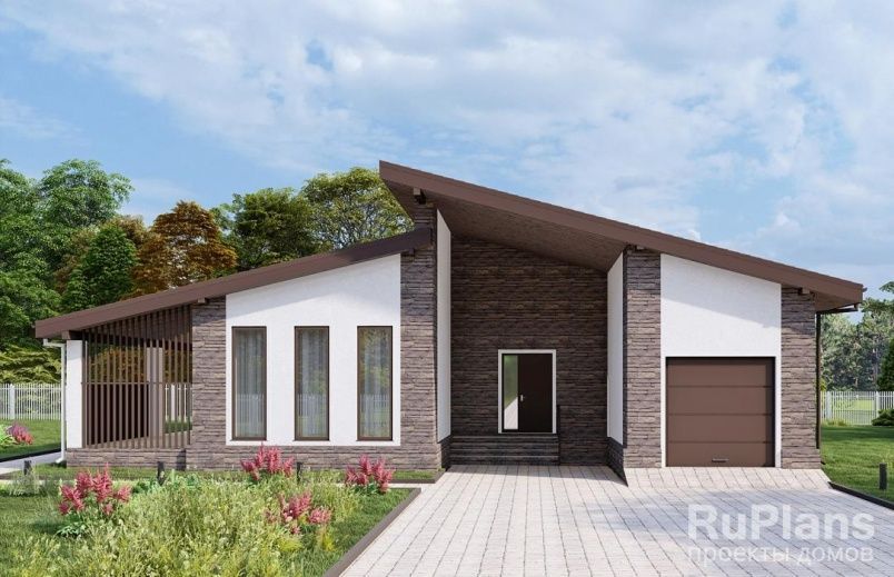 Проект блочного дома №978 на заказ