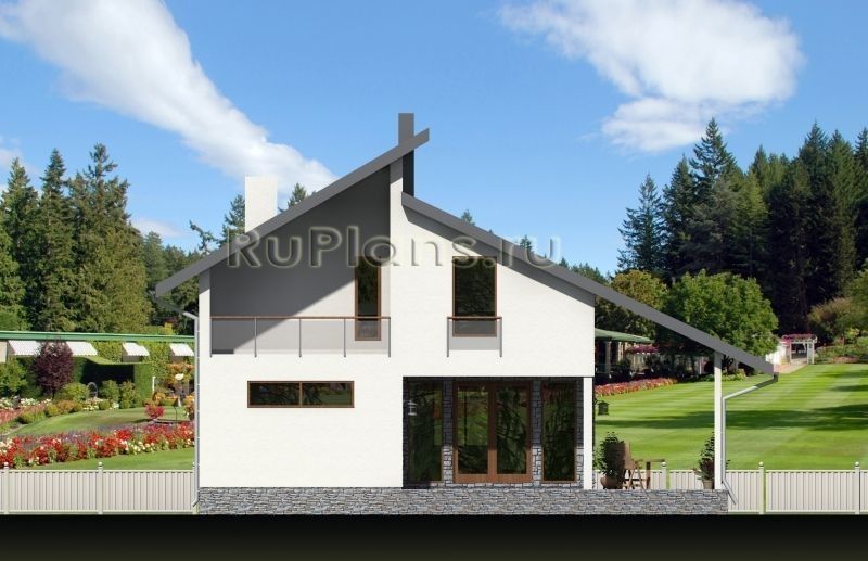 Проект каркасного дома №396 на заказ