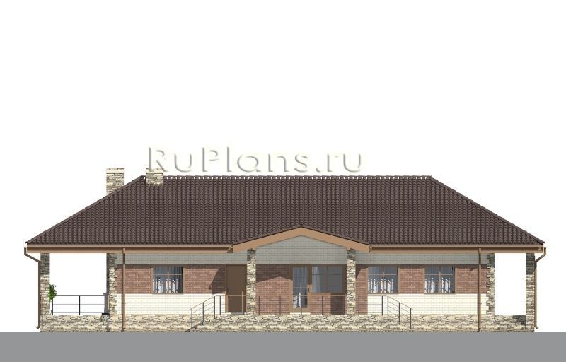 Проект кирпичного дома №492 на заказ