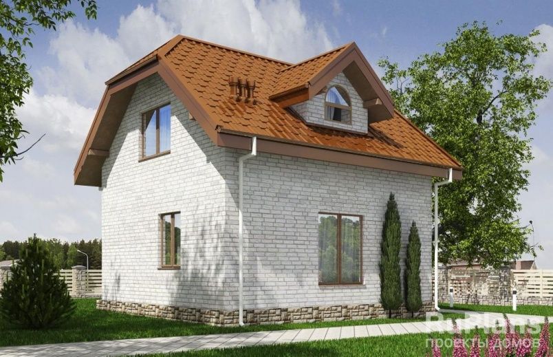 Проект кирпичного дома №567 на заказ