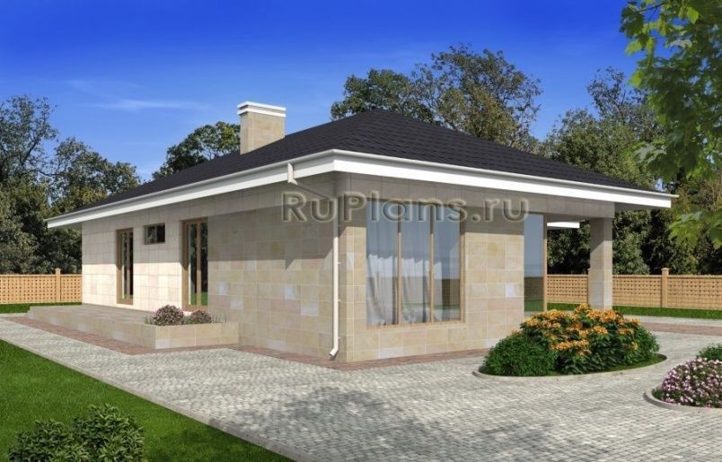 Проект блочного дома №496 на заказ