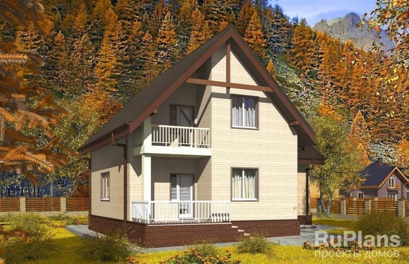 Проект блочного дома №952 на заказ