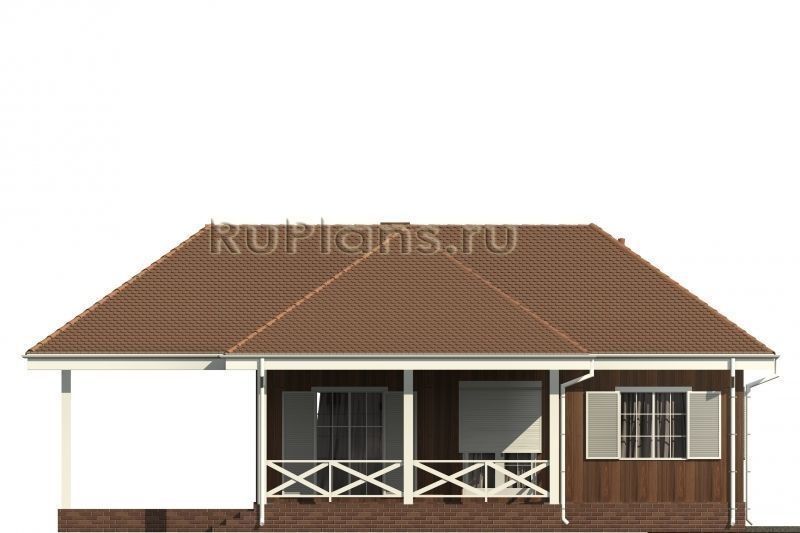 Проект каркасного дома №494 на заказ