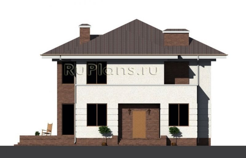 Проект кирпичного дома №159 на заказ