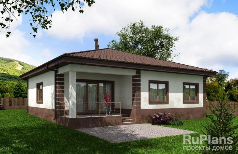 Проект блочного дома №571 на заказ