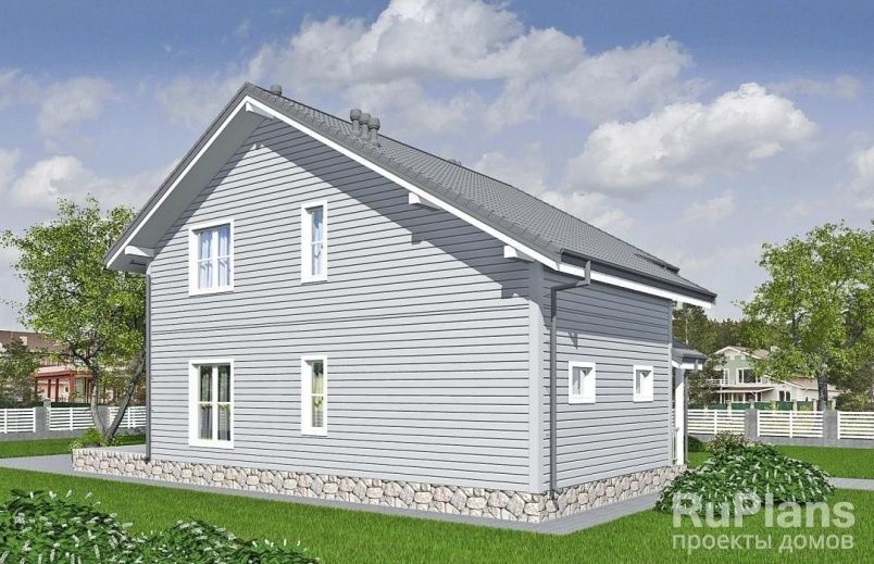 Проект каркасного дома №807 на заказ