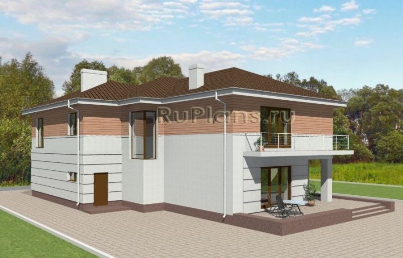 Проект кирпичного дома №568 на заказ