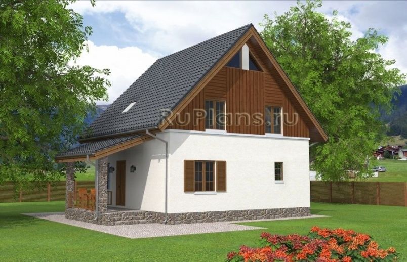 Проект каркасного дома №898 на заказ