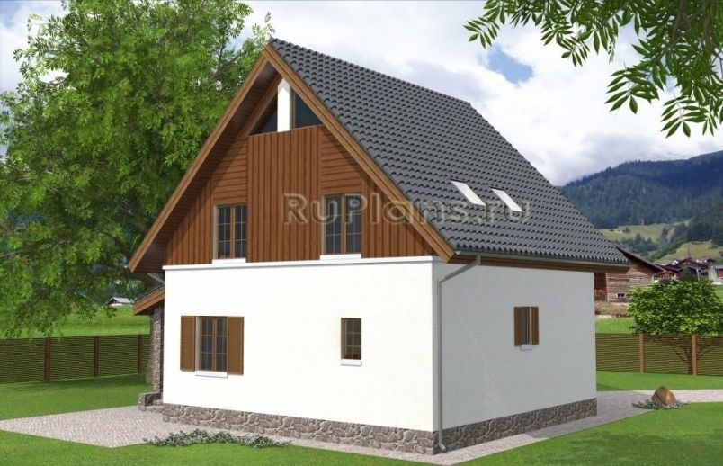 Проект каркасного дома №898 на заказ