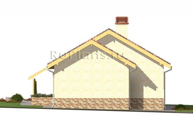 Проект блочного дома №886 на заказ