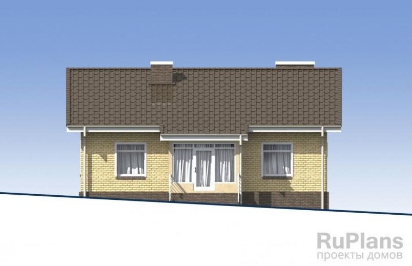 Проект блочного дома №569 на заказ