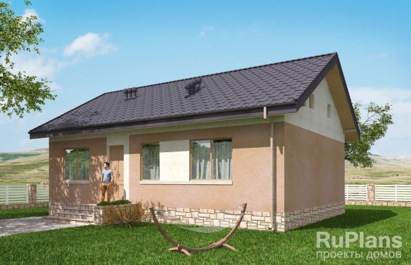 Проект блочного дома №568 на заказ