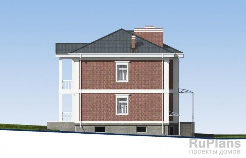 Проект кирпичного дома №502 на заказ