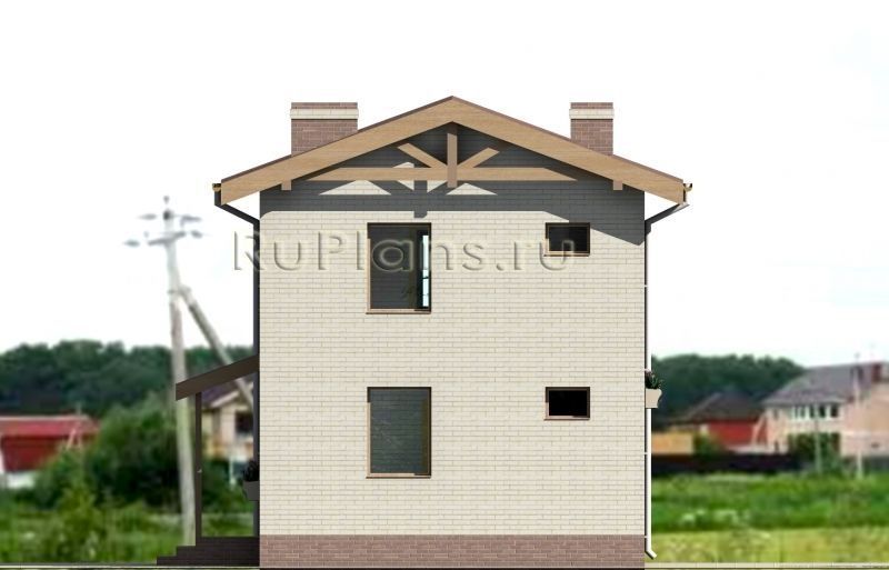 Проект блочного дома №720 на заказ