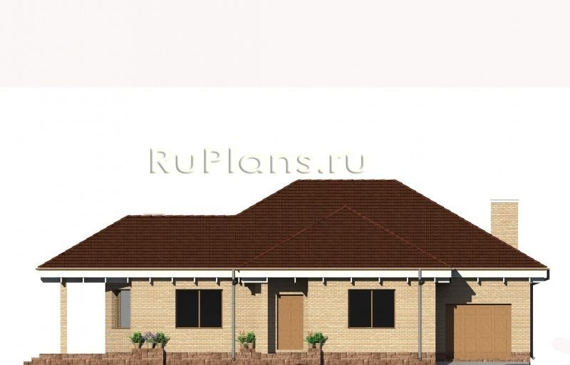 Проект кирпичного дома №390 на заказ