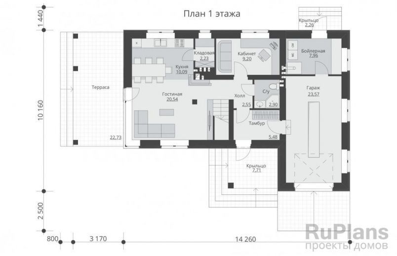 Проект блочного дома №69 на заказ