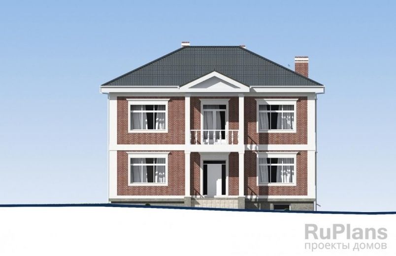 Проект кирпичного дома №502 на заказ