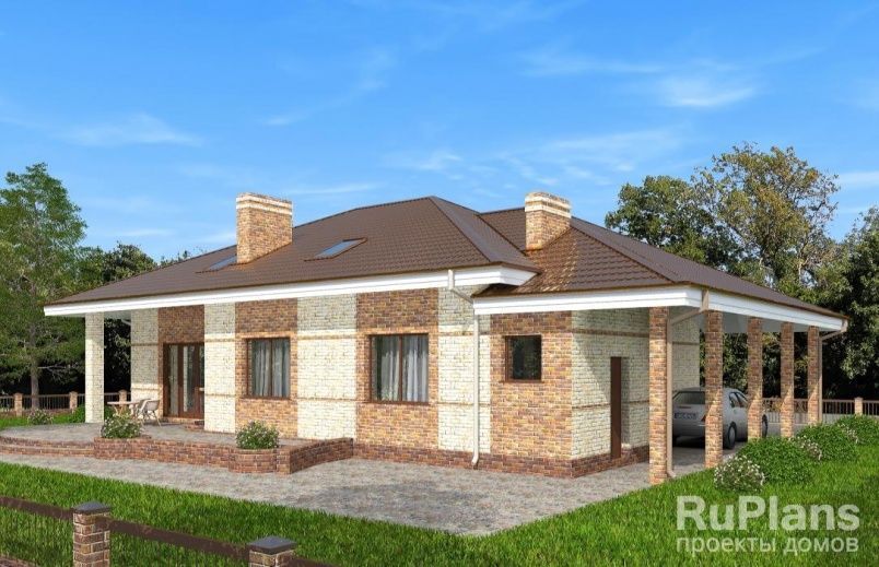 Проект кирпичного дома №333 на заказ