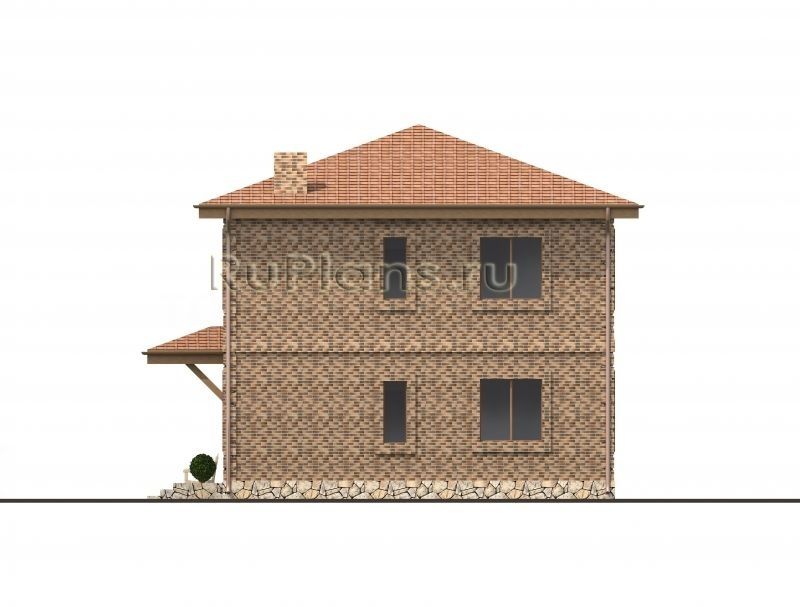 Проект блочного дома №775 на заказ