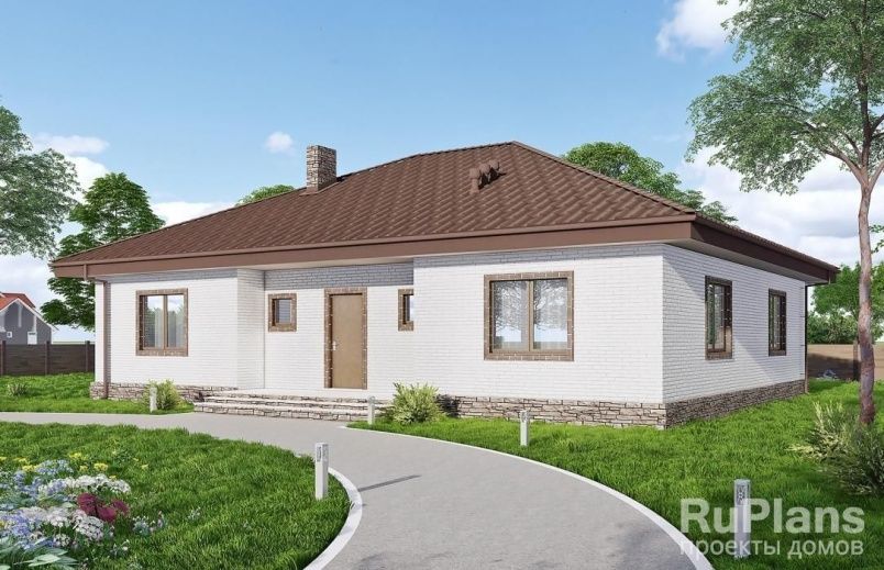 Проект кирпичного дома №599 на заказ