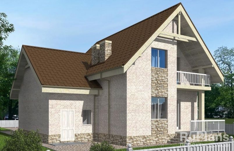 Проект кирпичного дома №516 на заказ