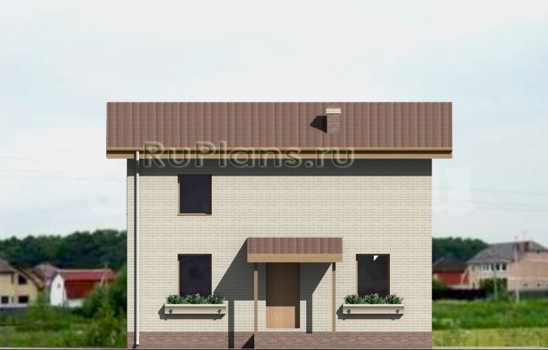 Проект блочного дома №720 на заказ