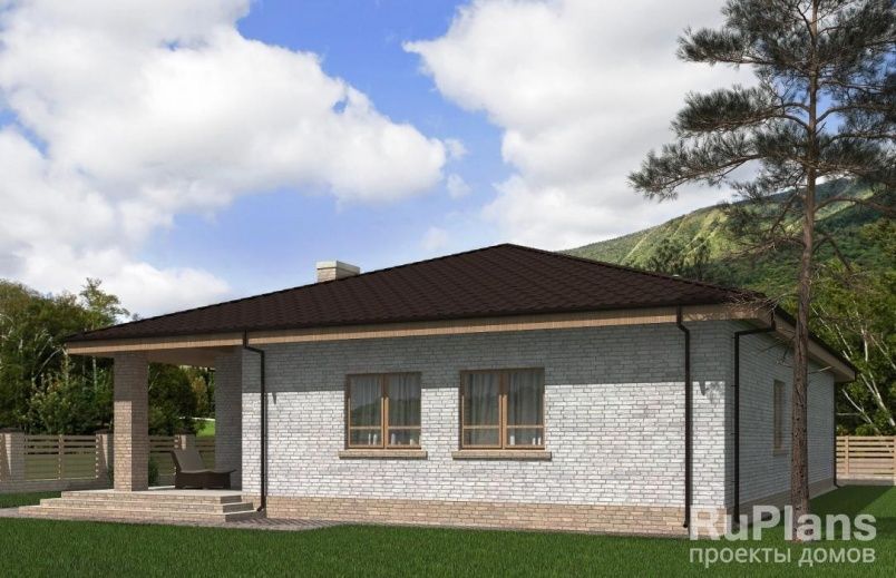 Проект кирпичного дома №241 на заказ