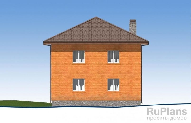 Проект кирпичного дома №528 на заказ